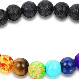Divine souvenirs Unisex Artificial Beaded Elasticated Bracelet image 2