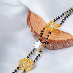 SWASHAA Samaa 18KT Gold-Plated Wraparound Mangalsutra Bracelet image 2