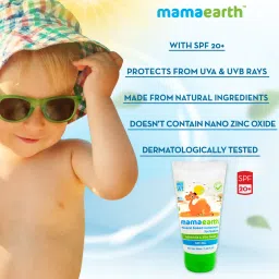 Mamaearth Mineral Based Sunscreen For Babies SPF20+ image 2