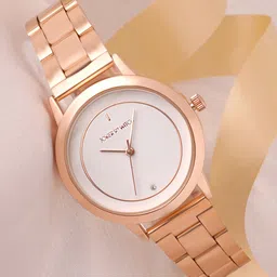 JOKER & WITCH Women White Dial & Stainless Steel Bracelet Style Straps Analogue Watch AMWW559-picture-31