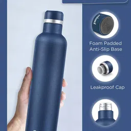 Pexpo Navy Blue Stainless Steel Flask Water Bottle 750 ml image 5