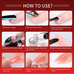 ROSALIND UV & LED Soak-Off Glitter Poly Nail Extension Gel 15 ml - A751 image 4