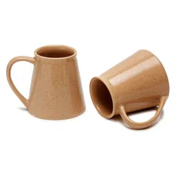 Arrabi Orange 2 Pieces Printed Ceramic Glossy Mugs 300 ml Each image 3