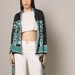 american eye Women Relaxed Fit Waterfall Shrug image 1