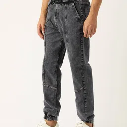 paris hamilton Men Lightly Washed Jogger Jeans image 2