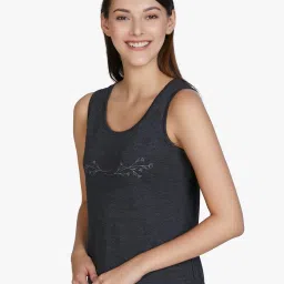 amante Round-Neck Tank Top with Placement Print image 2