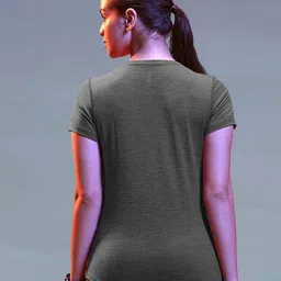 lyra Crew Neck T-Shirt with Short Sleeves image 3