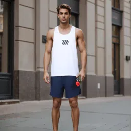 Shein Graphic Placement Print Track shorts With Pockets image 5