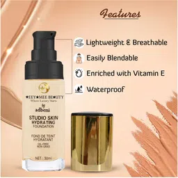 Adbeni Studio Skin Hydrating Foundation SPF15 - 30ml - NC25 image 2
