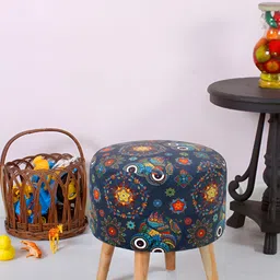 Shadowkart Printed Wooden Ottomans-image-4