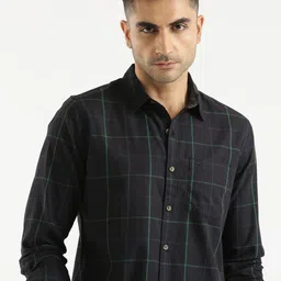WROGN Cotton Custom Tartan Checks Opaque Checked Casual Shirt image 2