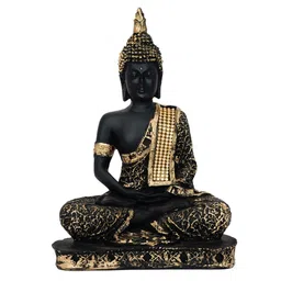 ecraftindia Lord Buddha Gold Polyresin Idol image 3