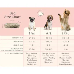 pawpourri Bohemian Plush Round Bed for Dogs - M/L image 3