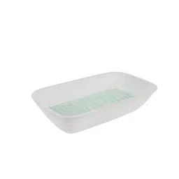 ireka homes White & Green Mango Wood Serving Bowl image 3