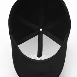 bekilyback Cap for Men Women Topi Unisex Head Branded Caps | Adjustable Strap Summer Sports Cricket Gym Dance Cotton Free Size | Socks,Cap,Sunglasses Men,Face Mask,Arm Sleeves, Pack of 5 Black image 4