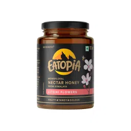 Eatopia Litchi Honey 500gm | 100% Pure & Natural Immunity Booster with No Sugar Adulteration | NMR Tested | Nectar Honey from Himalaya (Monofloral)-image-62