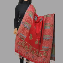 BAISA Women Paisley Woven Design Woollen Shawl-picture-21
