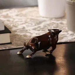 ecraftindia Charging Bull Brass Figurine-picture-22