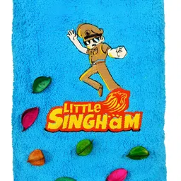 TurtleLittle Blue & Green Printed 500 GSM Bath Towel-picture-33