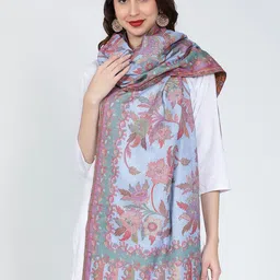 Moda Chales Floral Woven Design Shawl-picture-29