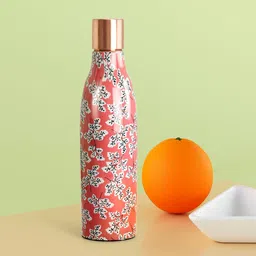 Living scapes by Pantaloons Peach-Colored Printed Copper Water Bottle 750 ml-image-74