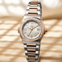 GC Women Embellished Dial Stainless Steel Bracelet Style Straps Analogue Watch Z12003L1MF-picture-32