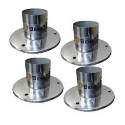 BENE Silver toned 4 Pcs Spherical Metal Outdoor Lamps-picture-38