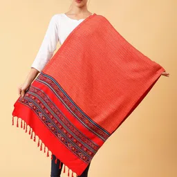 Moda Chales Striped Pure Woollen Shawl-picture-12
