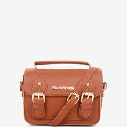 Black Spade Structured Sling Bag-image-36