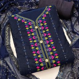SHADOW & SAINING Embroidered Unstitched Dress Material-picture-15
