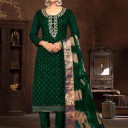 MANVAA Floral Embroidered Unstitched Dress Material-picture-19