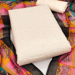 MANVAA Embellished Unstitched Dress Material-picture-1
