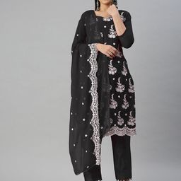 MANVAA Floral Embroidered Unstitched Dress Material-picture-46