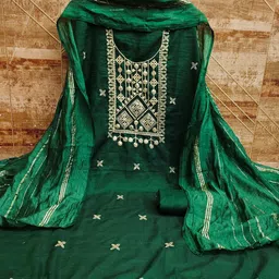 MANVAA Embellished Unstitched Dress Material-picture-12