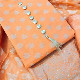 KALINI Unstitched Banarasi Dress Material-image-8