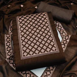 KALINI Ethnic Motifs Embroidered Unstitched Dress Material-picture-52