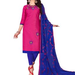 MANVAA Floral Embroidered Unstitched Dress Material-picture-46