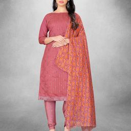 MANVAA Floral Embroidered Sequinned Unstitched Dress Material-picture-34