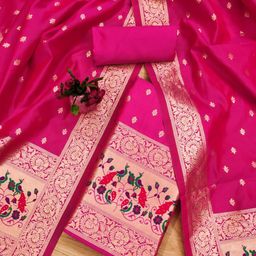 LeeliPeeri Designer Unstitched Dress Material-picture-12
