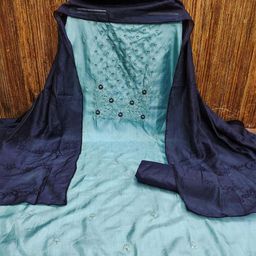 LeeliPeeri Designer Embroidered Unstitched Dress Material-picture-27