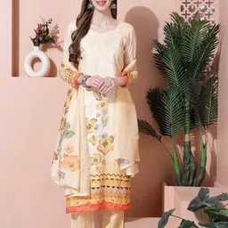 Stylee LIFESTYLE Printed Pure Cotton Unstitched Dress Material-picture-26