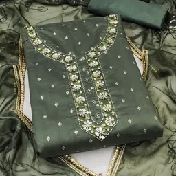 KIMISHA Embellished Unstitched Dress Material-picture-10