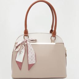 CODE by Lifestyle Colourblocked Zip Detail Handheld Bag-picture-43
