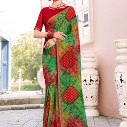 anouk rustic Anouk Ethnic Motifs Printed Saree-picture-17