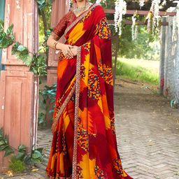 anouk rustic Anouk Ethnic Motifs Printed Saree-picture-46
