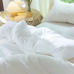 sleeping owls White 100% Cotton 150 AC Room Double Bed Comforter image 3