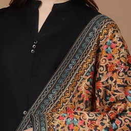 SWI Stylish Floral Embroidered Shawl image 5