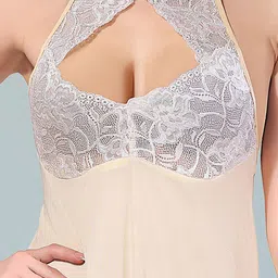 Be You Cream-Coloured Net Baby Doll image 5