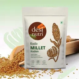 Desi Nutri Kodo Millet 500GM Buy 3 Get 1 free | Millets | Natural Grains | Arikelu | Varagu | Harka | Kodon | Kodo Millet - 500 gms | Rich in Fiber and Protein, Pack of 4 | Siridhanya Millets | Sri Anna | Sree Anna-image-46