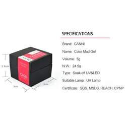 CANNI LED Color Mud UV Gel Nail Polish - CANNI-CH14 5 ml image 3